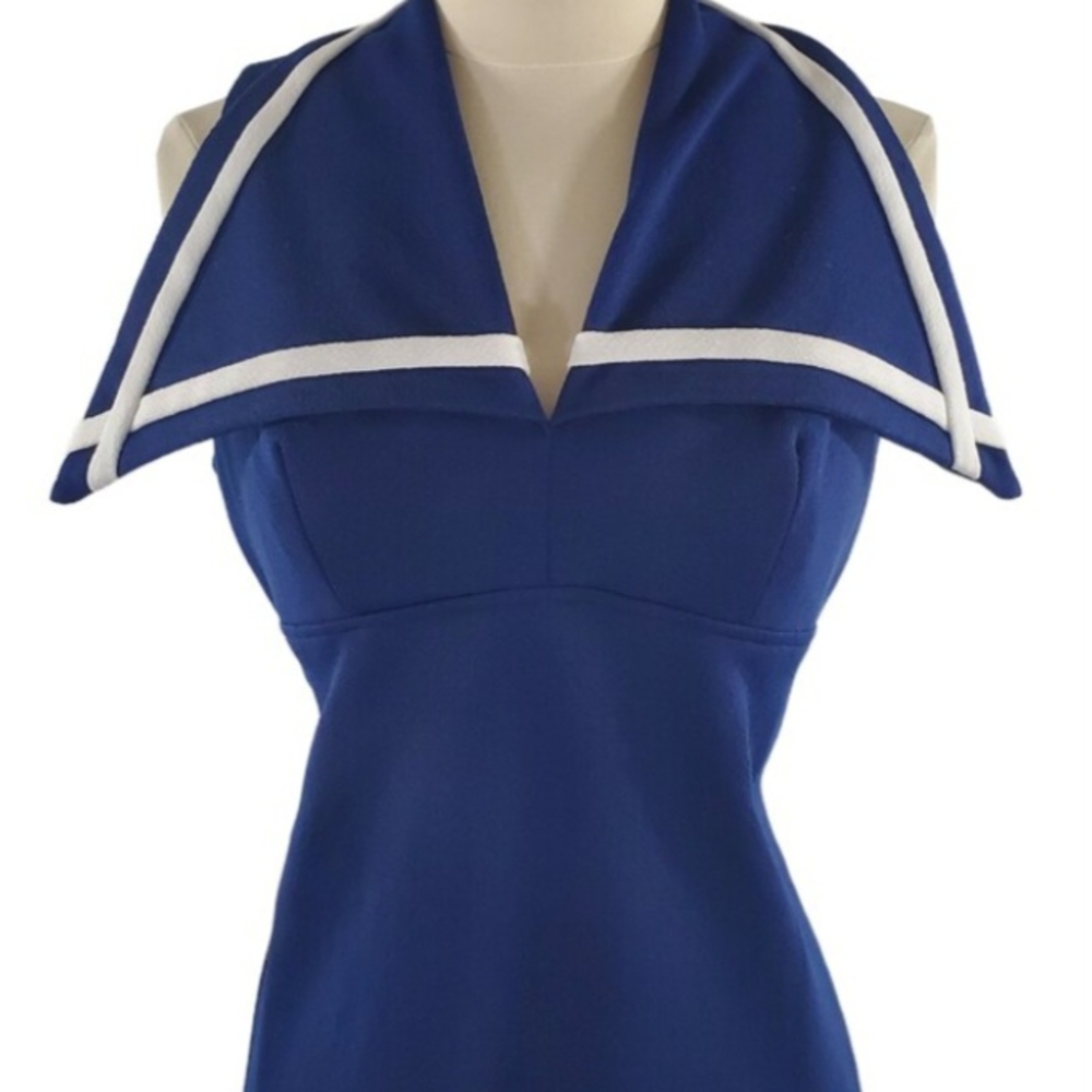 Vintage Nautical Maxi Dress